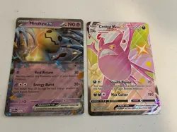 2-Pokemon Card Crobat VMAX and Mimikyu ex JUMBO Oversized NM - Image 1