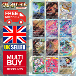 Japanese Clay Burst sv2D Full Art Rares AR Pokemon Cards Singles - Image 1