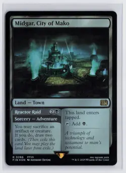 Magic the Gathering MTG - Midgar, City of Mako - FIN #286 - **FOIL** - Image 1