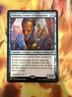 Padeem, Consul of Innovation 1x MtG Kaladesh Magic the Gathering English Rare LP - Image 1