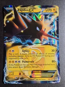 Zapdos EX 48/135 HP Plasma Storm Holo EX Rare Pokemon - Image 1