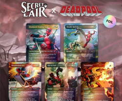 MTG Secret Lair Marvel Deadpool Rainbow Foil Sealed Pack - Image 3