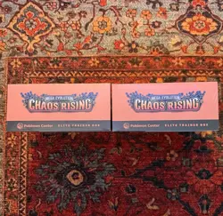 Pokemon TCG Chaos Rising Pokemon Center ETB Elite Trainer Box x2 NEW SEALED - Image 5