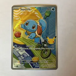 Pokemon Squirtle Promo Full Art Holo Card Mega Evolution Promo #013 2023 - Image 2