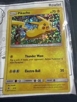 Pokemon Pikachu TCG Holo Card 5/12 McDonald's Promo 2016 Collection New & Sealed - Image 3