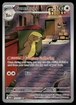 Pokemon Cards Gumshoos 153/132 Mega Evolution Illustration Rare NM - Image 1