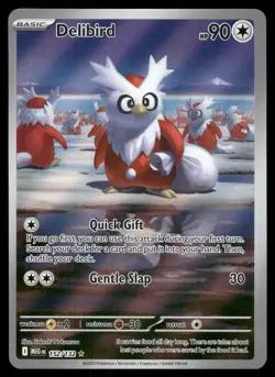 Pokemon Cards Delibird 152/132 Mega Evolution Illustration Rare NM - Image 1