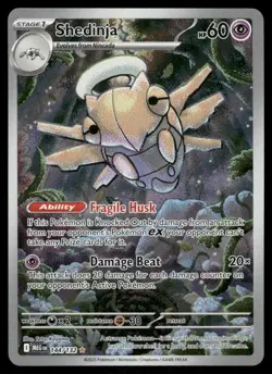Pokemon Cards Shedinja 144/132 Mega Evolution Illustration Rare NM *1 - Image 1