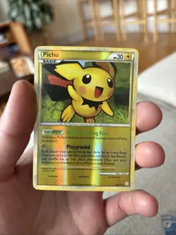 Pichu HeartGold SoulSilver Reverse Holo Card 28/123 MP Condition - Image 1