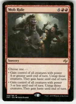 Mob Rule 109 R Fate Reforged NM Magic: The Gathering - Image 1