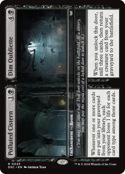 Polluted Cistern // Dim Oubliette [DSC - 23]Commander: Duskmourn: House of Ho... - Image 1