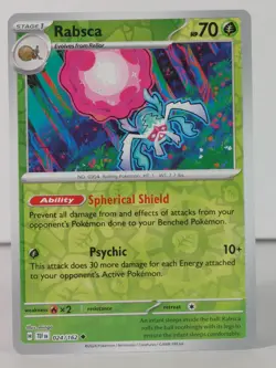 Rabsca - Reverse Holo - Temporal Forces - 024/162 - Pokemon TCG -NM -U Pick - Image 3