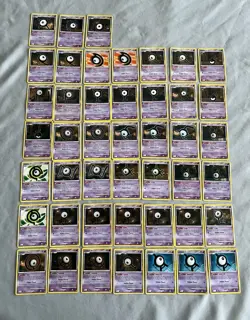 Lot Of 45 Unown Pokemon Cards Diamond & Pearl / Nintendo ex Mint To Well Played - Image 1