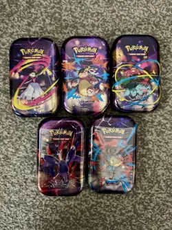 Pokemon TCG Mega Heroes Mini Tins (Art Set, Empty) - Image 1