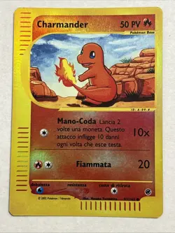 2002 Pokemon E-Reader Charmander Reverse Foil 97/165 Italian Expedition - Image 1