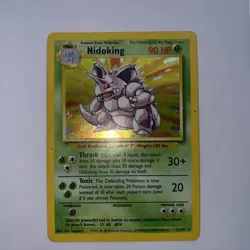 Nidoking 11/102 Rare Holo HP Pokemon TCG Vintage WOTC Base Set 1999 - Image 2
