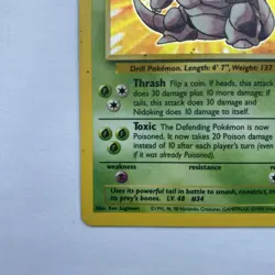 Nidoking 11/102 Rare Holo HP Pokemon TCG Vintage WOTC Base Set 1999 - Image 3