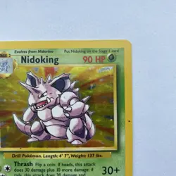 Nidoking 11/102 Rare Holo HP Pokemon TCG Vintage WOTC Base Set 1999 - Image 5