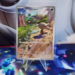Paldean Wooper 102/094 Phantasmal Flames Illustration Rare Pokemon TCG - Image 1