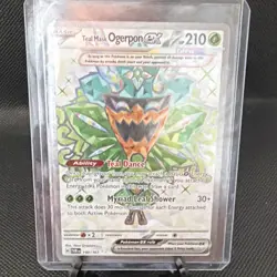 Pokemon Teal Mask Ogerpon ex 190/167 Sv06 Twilight Masquerade UR Holo Tera RARE - Image 1