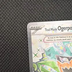 Pokemon Teal Mask Ogerpon ex 190/167 Sv06 Twilight Masquerade UR Holo Tera RARE - Image 3