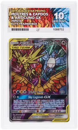 Moltres & Zapdos & Articuno Gx SM210 Ace Pokemon Ace 10 Gem Mint - Image 1