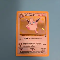 Pokemon TCG Wigglytuff 19/130 Base Set 2 Holo Rare Vintage WOTC NM-LP - Image 1