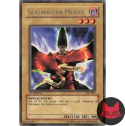 Yugioh Sealmaster Meisei AST-002 Rare 1st Edition MP - Image 1
