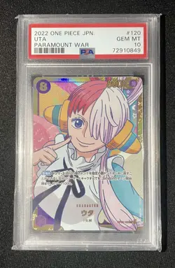 Uta OP02 -120 SEC PSA 10 Secret One Piece Card Japanese - Image 1