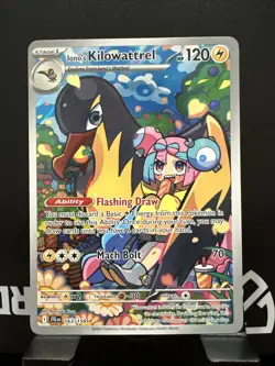 Ionos Kilowattrel 163/159 SV9 Scarlet and Violet Journey Together IR NM Pokemon - Image 1
