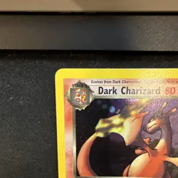 2000 Pokemon Team Rocket Unlimited Dark Charizard #4/82 Holo Rare LP/MP - Image 2