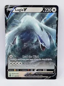 Lugia V 138/195 Swsh12: Sword & Shield - Silver Tempest Pokemon TCG Holo NM - Image 1