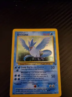 Pokemon TCG Articuno Fossil 2/62 Holo Unlimited Holo Rare - Image 1
