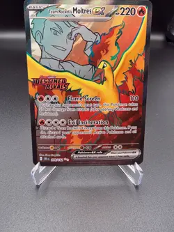 Team Rocket's Moltres ex 208/182 Pokemon TCG Destined Rivals NM - Image 1