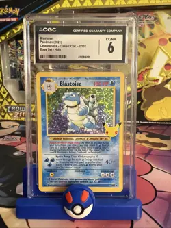 Pokemon TCG 2021 Celebrations Classic #2/102 Blastoise Base Set Holo CGC 6 - Image 1