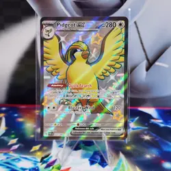 Pidgeot ex 221/091 Full Art Shiny Ultra Rare Paldean Fates Pokemon TCG - Image 1