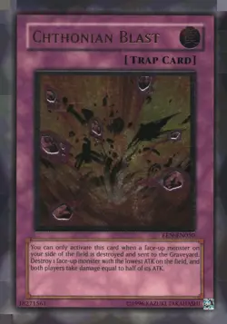 Chthonian Blast (UTR) EEN-EN050 Elemental Energy Yu-Gi-Oh Unlimited LP - Image 1