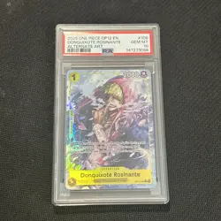 Donquixote Rosinante OP12-108 PSA 10 GEM MINT Parallel Alt Art One Piece Card - Image 1