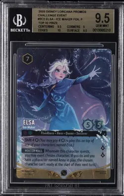 2025 DISNEY LORCANA PROMOS #2C2 ELSA - ICE MAKER FOIL P BGS 9.5 - Image 1