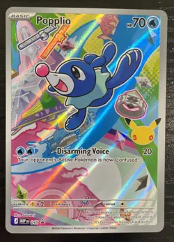 Pokemon TCG Popplio 045 First Partner Illustration Promo Card NM Condition - Image 1