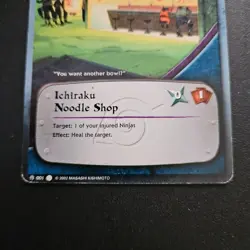 Naruto Card - Ichiraku Noodle Shop 001- Common First 1st Edition CCG TCG - Image 3