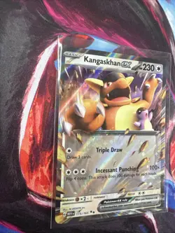 Pokemon TCG Kangaskhan EX 115/165 Double Rare Holo Scarlet & Violet 151 Card - Image 1