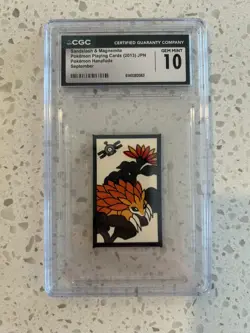 2013 Pokemon Japanese Playing Cards Hanafuda Sandslash Magnemite CGC 10 GEM MINT - Image 1