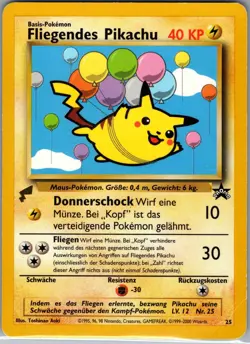 Fliegendes Pikachu (Flying) 25 Pikachu World Collection - Pokemon Card - MP - Image 1