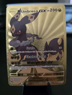 Gold Foil Mega Umbreon Gx Custom Display Card 200hp Midnight Call NM - Image 2