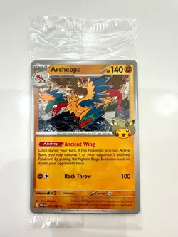 Pokemon Chicago Field Museum Fossil Exhibit Archeops Promo Card - Sealed - Image 1