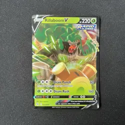Rillaboom V 022/264 Fusion Strike Pokemon Card - Image 2