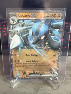 Lucario ex SVP 017 Promo Holo – Scarlet & Violet – LP Pokemon Card – Fast Ship - Image 1