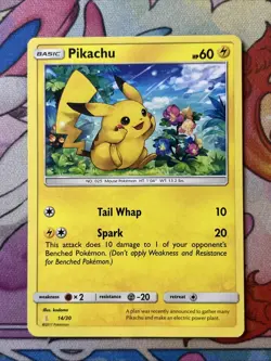 Pikachu - 14/30 - Alolan Raichu Trainer Kit pokemon Card TCG DMG - Image 1
