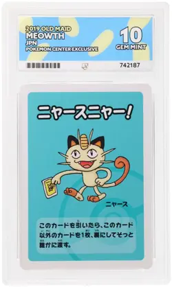 ACE 10 Meowth 2019 Old Maid Pokemon Center Exclusive JP - Image 1